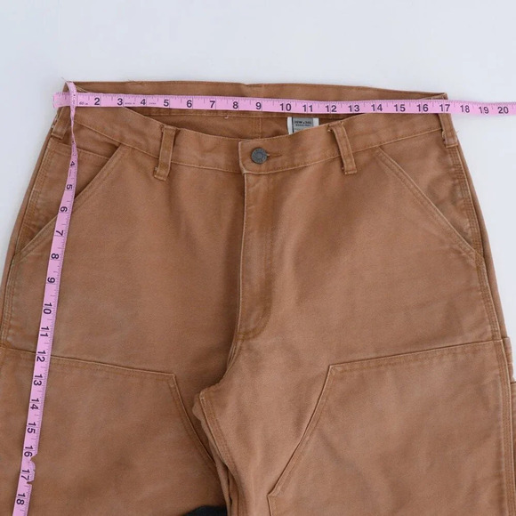 Dakota Tan Relaxed Fit Durable Thick Cotton Dungaree  Carpenter Style Pants - Picture 3 of 15